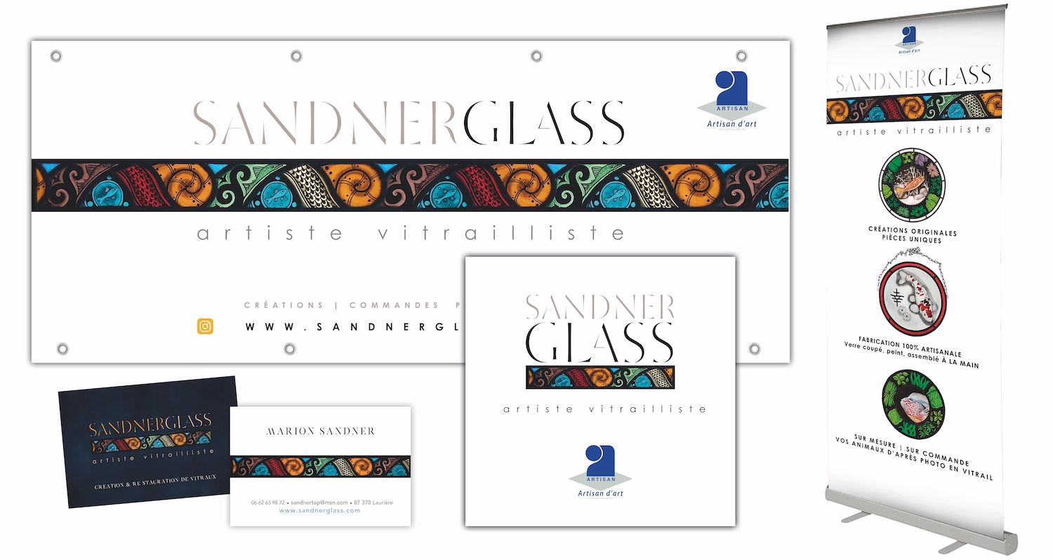 SandnerGlass Signalétique